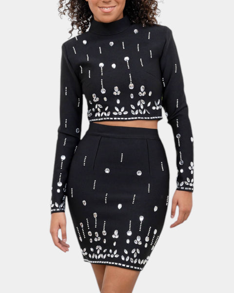Ensemble glamour top et jupe